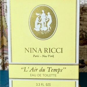 Vintage L' Air du Temps Eau De Toilette by Nina Ricci 3.3 oz 100 ml New In Box